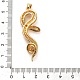 Латунные микро проложить кубического циркония подвески KK-S503-03G-02-3