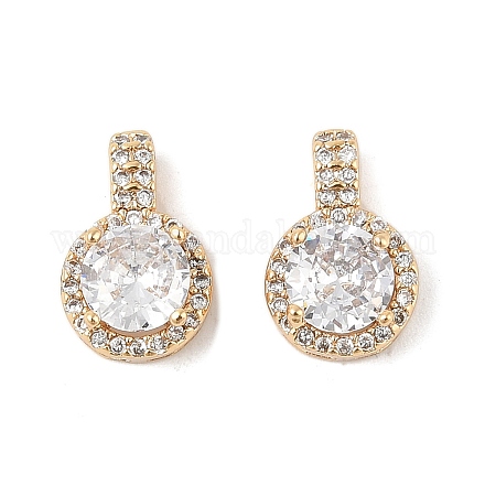 Латунные микро проложить кубического циркония подвески KK-R219-25G-1