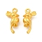 Rack Plating Alloy Pendants, Lead Free & Cadmium Free & Nickel Free, Bird Charm, Matte Gold Color, 21x9.5x6mm, Hole: 1.8mm
