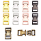 AHANDMAKER 10 Pcs Alloy Side Release Buckles,5 Colors Rectangle Sliding Adapter Buckle, Buckles Straps Set for DIY Making Luggage Strap, Pet Collar, Backpack