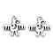 Tibetan Style Alloy Pendants, Cadmium Free & Lead Free, Duck, Antique Silver, 19.5x20.5x2mm, Hole: 1.2mm, about 620pcs/1000g