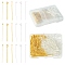 240Pcs 6 Styles Brass Ball Head Pins, Golden & Silver, 30x0.5~0.8mm, 40pcs/style