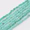 Natural Amazonite Beads Strands, Round, Faceted, 2mm, Hole: 0.8mm, about 217pcs/strand, 15.75 inch
