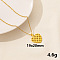 304 Stainless Steel Heart Pendant Necklaces, Cable Chain Necklaces