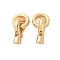 Brass Fold Over Clasps, Cadmium Free & Nickel Free & Lead Free, Real 18K Gold Plated, 18mm