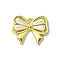 Alloy and Resin Pendant, Bowknot, Golden, 15x18x4mm, Hole: 1.4mm