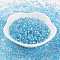 TOHO Japanese Seed Beads, Two Cut Hexagon, (23) Silver Lined Light Turquoise, 11/0, 2x2mm, Hole: 0.6mm, about 44000pcs/pound