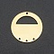 201 Stainless Steel Chandelier Components Links, Flat Round, Laser Cut, Golden, 22x1mm, Hole: 1.2mm