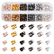 Iron Bead Tips, Calotte Ends, Clamshell Knot Cover, Mixed Color, about 1320pcs/box