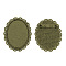 Vintage Tibetan Style Alloy Brooch Cabochon Settings, Lead Free & Cadmium Free & Nickel Free, Antique Bronze, Oval Tray: 40x30mm, 48x39x2mm, Pin: 0.5mm