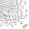 UNICRAFTALE About 100pcs Silver Round Spacer Beads 3mm Diameter Stainless Steel Loose Beads Rondelle Metal Spacer Bead Small Smooth Beads Finding for DIY Bracelet Necklace Jewelry Making