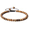 Adjustable Women's Picture Jasper Beaded Bracelet, with Simple and Versatile Hand-wove Bead, Show in Picture