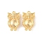 Brass Pendants Rhinestone Settings, Cadmium Free & Nickel Free & Lead Free, Owl, Real 18K Gold Plated, 16.5x10x5mm, Hole: 1mm, Fit for 1.2mm Rhinestone