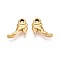 304 Stainless Steel Pendants, High-heeled Shoes, Ion Plating(IP), Real 18K Gold Plated, 13x14x4mm, Hole: 2.5mm