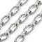 Non-Tarnish 304 Stainless Steel Chains, Unwelded, Stainless Steel Color, Link: 15x11x2.5mm