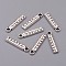 Tibetan Style Alloy Pendants for Teachers' Day, Lead Free & Cadmium Free, Ruler, Antique Silver, 24x5x2mm, Hole: 2mm