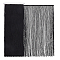 2M Polyester Tassel Ribbon, Fringe Ribbon, Clothing Ornament, Black, 19-3/4 inch(500mm)
