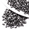 2-Hole Glass Seed Beads, Metallic Colours, Rectangle, Gunmetal Plated, 4.5~5.5x2x2~2.5mm, Hole: 0.5~0.8mm, about 2000pcs/bag