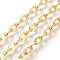 Iron Cable Chains, Unwelded, Flat Oval, Cadmium Free & Lead Free, Golden Color, 7x5.1x1.2mm