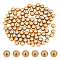 SUPERFINDINGS 100Pcs Small Brass Balls 6mm Solid Bearing Balls Precision Balls Brass Bearings for Art Project Decoration Jewelry Bearings Valves Bike Tire Clean Wine Decanter