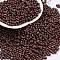 Baking Paint Glass Seed Beads, Peanut, Coconut Brown, 2x4.5x2mm, Hole: 0.8~0.9mm, about 15000pcs/pound