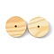 Wooden Children Toy Accessories, Vehicle Wheel, Flat Round, Blanched Almond, 4.5x1cm, Hole: 5mm