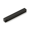 Ion Plating(IP) 304 Stainless Steel Pendants, Rectangle/Bar, Black, 40x5x5mm, Hole: 3~3.5mm