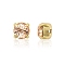 Preciosa® MAXIMA Crystal in Sew-On Cup, Czech Crystal, 719 37 085 Chaton(Round), Golden, 90300 Light Peach, SS29(6.15~6.35mm)