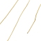 304 Stainless Steel Wire, Ion Plating(IP), Round, Golden, 0.7mm, 21 Gauge