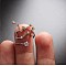 Twelve Constellation Brass Micro Pave Clear Cubic Zirconia Cuff Rings, Platinum, Aquarius, Inner Diameter: Adjustable