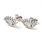 Non-Tarnish 304 Stainless Steel Stud Earring Finding, Earring Settings with Round Tray, Eye, Stainless Steel Color, 8.5x13mm, Pin: 0.9mm, Tray: 3mm