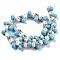 Handmade Lampwork Bumpy Beads Strands, Boot, Light Blue, 12~13.5x12.5~14x9.5~10mm, Hole: 1.5mm, about 25pcs/strand, 12.72''(32.3cm)