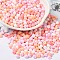 6/0 Opaque Baking Paint Glass Seed Beads, Teardrop, Mixed Color, 4.5~5x4x3~3.5mm, Hole: 0.9mm, about 125pcs/10g