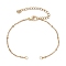 304 Stainless Steel Satellite Chain Bracelet Making, Stainless Steel Color, 6-5/8 inch(16.7cm), Hole: 2.5mm