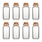 Glass Jar Bead Containers, with Cork Stopper, Wishing Bottle, Clear, 2.2x6.2cm, Bottleneck: 1.5cm in diameter, Capacity: 15ml(0.5 fl. oz)