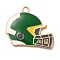 Alloy Enamel Pendants, Golden, Hat, 25x29.5x2mm, Hole: 2.5mm