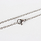 Non-Tarnish 304 Stainless Steel Cable Chain for Necklace, with Lobster Claw Clasps, Stainless Steel Color, 21.65 inch(55cm), 1.9x0.5mm