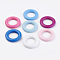 Wood Linking Rings, Dyed, Ring, Mixed Color, 33x6mm, Hole: 20mm, about 240pcs/500g