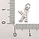 Буквица из латуни с подвесками из кубического циркония KK-Q814-26K-P-3