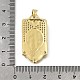 Латунные микро проложить кубического циркония подвески KK-Q066-17B-G-3