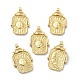 Кулоны из экологически чистой латуни KK-B047-08G-1