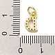 Буквица из латуни с подвесками из кубического циркония KK-Q814-26D-G-3