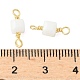 Стеклянные граненые кубические соединители подвески KK-C097-10G-04-3