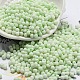 Непрозрачный матовый стеклянный бисер цвета макарон SEED-K009-12B-06-1
