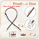 Регулируемые ручки сумки из воловьей кожи PURS-WH0005-65LG-2