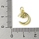 Подвески из настоящей 18-каратной позолоченной латуни с фианитами KK-M283-01B-02-3