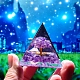 Украшение дисплея смолы пирамиды оргонита TREE-PW0001-65A-5