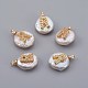 Подвески из натурального пресноводного жемчуга PEAR-F008-30G-R-1