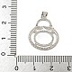 Сеттинги Серебряный кулон кабошон 925 стерлингов STER-B005-17P-3