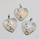 Сердце Opalite подвески GP356-5-1